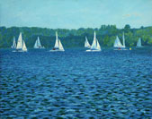 Sailboat Race on Cazenovia Lake