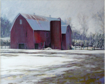 "Maude Dwight's Barn" 24" x 30" © 2010 slideshow3